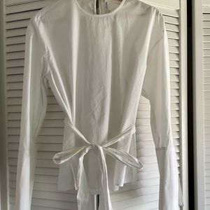 AUTHENTIC Celine Phoebe Philo long sleeve white top size 36 / Small